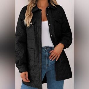 Amazon Black Quilted Puffer Jacket